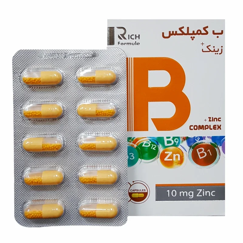 کپسول ب کمپلکس و زینک ریچ فرمولا 30 عدد (Rich Formula Vitamin B Complex And Zinc) - Image 2