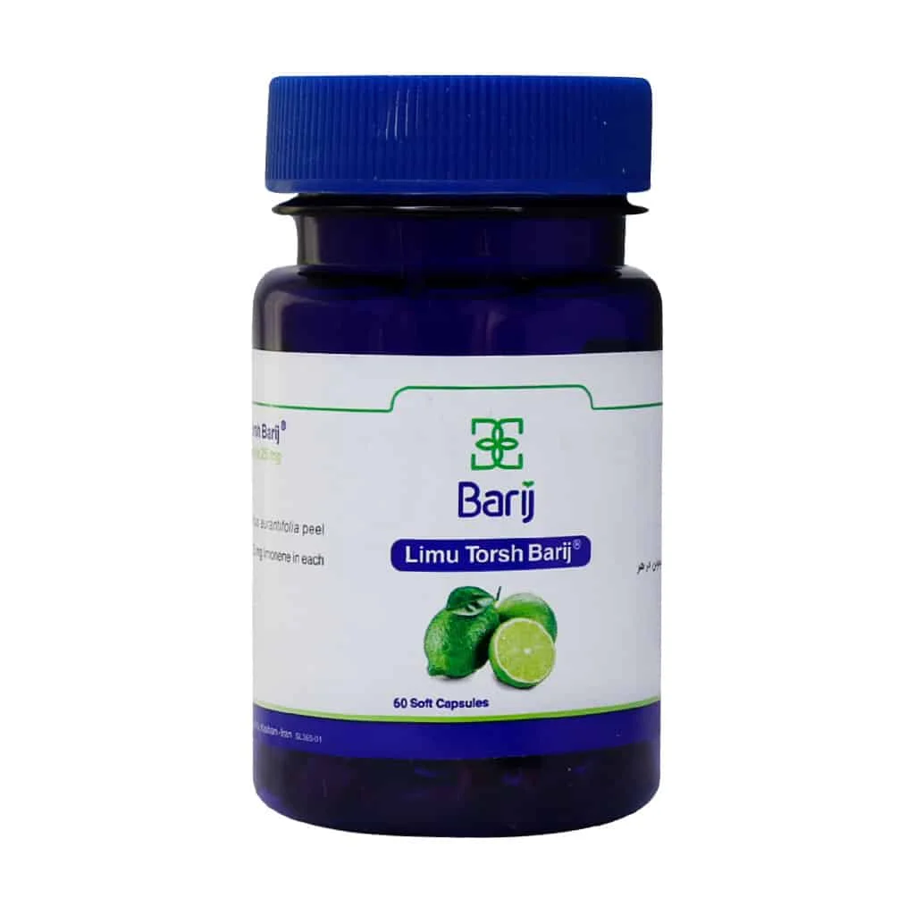 سافت ژل لیمو ترش 75 میلی گرم باریج اسانس 60 عدد (Barij Essence Lime 75mg) - Image 2