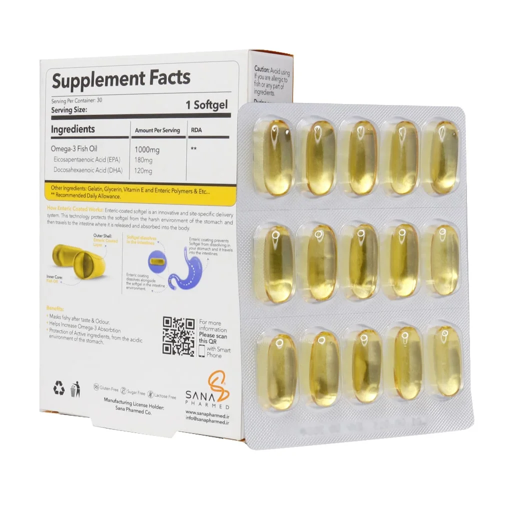 سافت ژل اسمارت امگا ساناویوا 30 عدد (Sanaviva Smart Omega) - Image 2